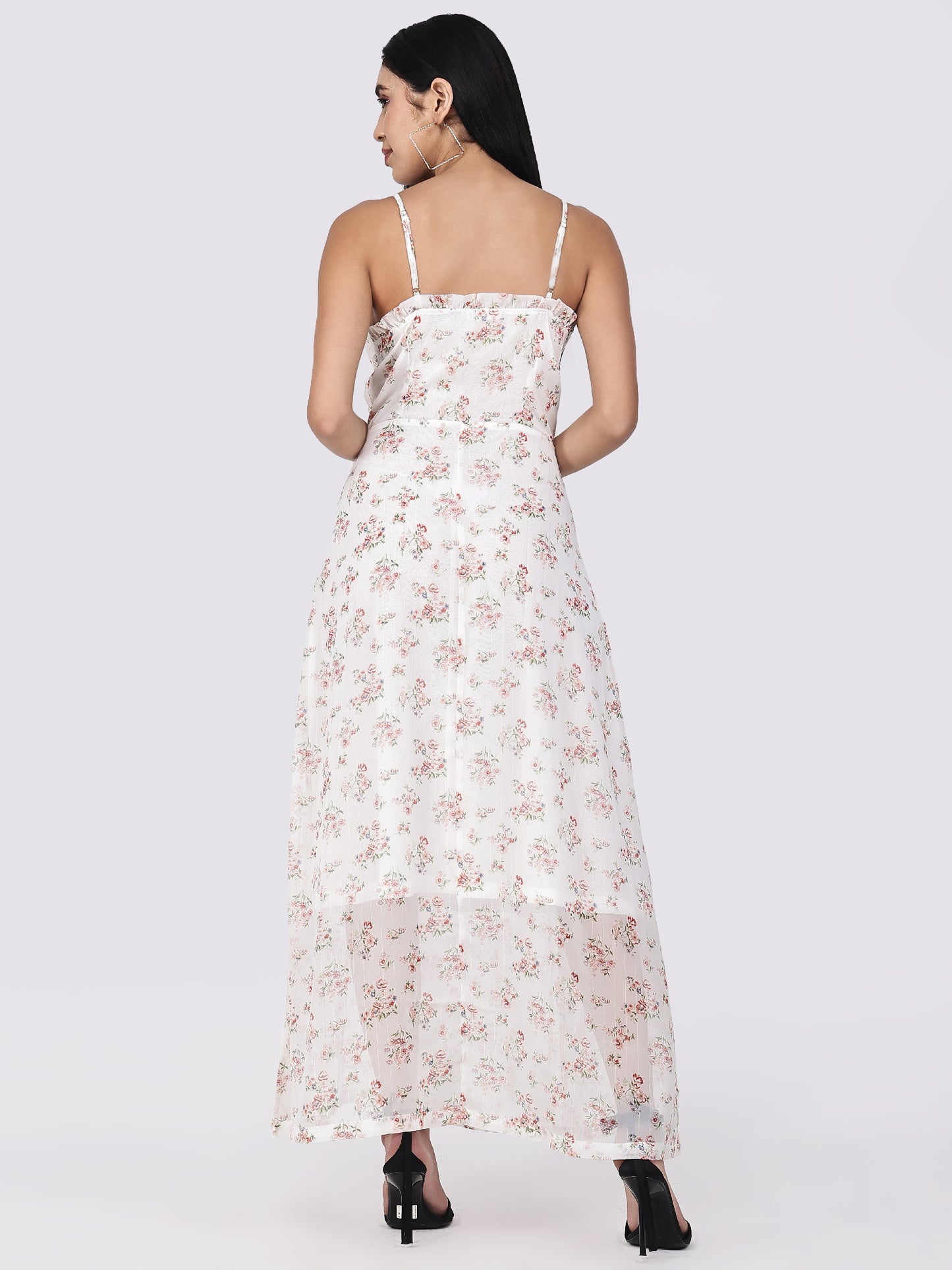 Summer Blossom Floral Maxi Dress