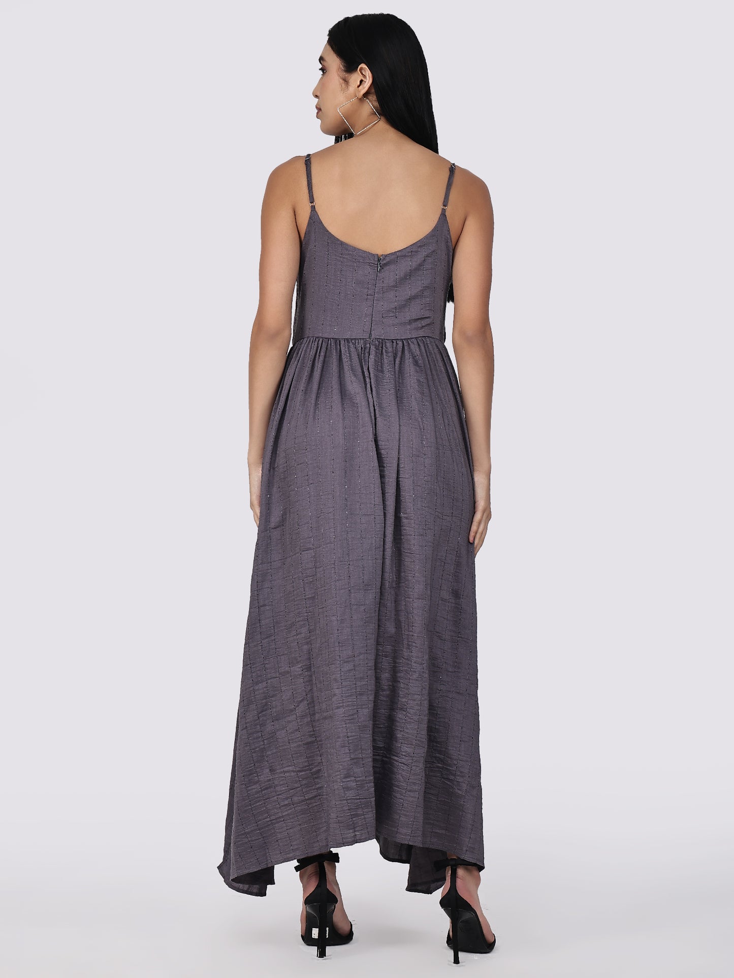 Grey Party Wear Sequins Dress for women