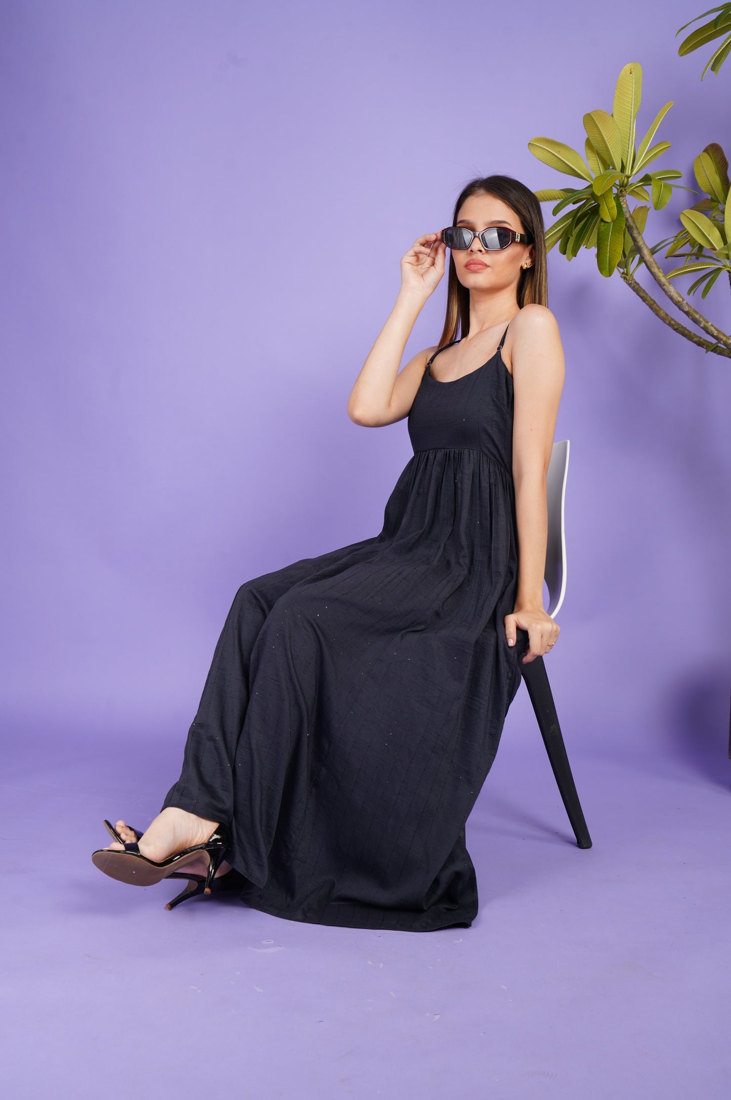 Noir Reverie Constellations Maxi Dress