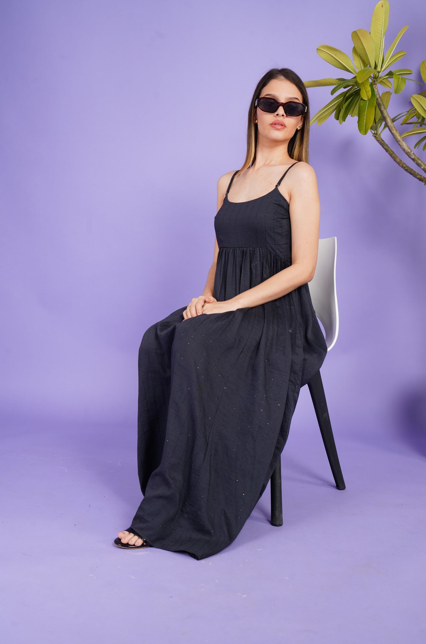 Noir Reverie Constellations Maxi Dress