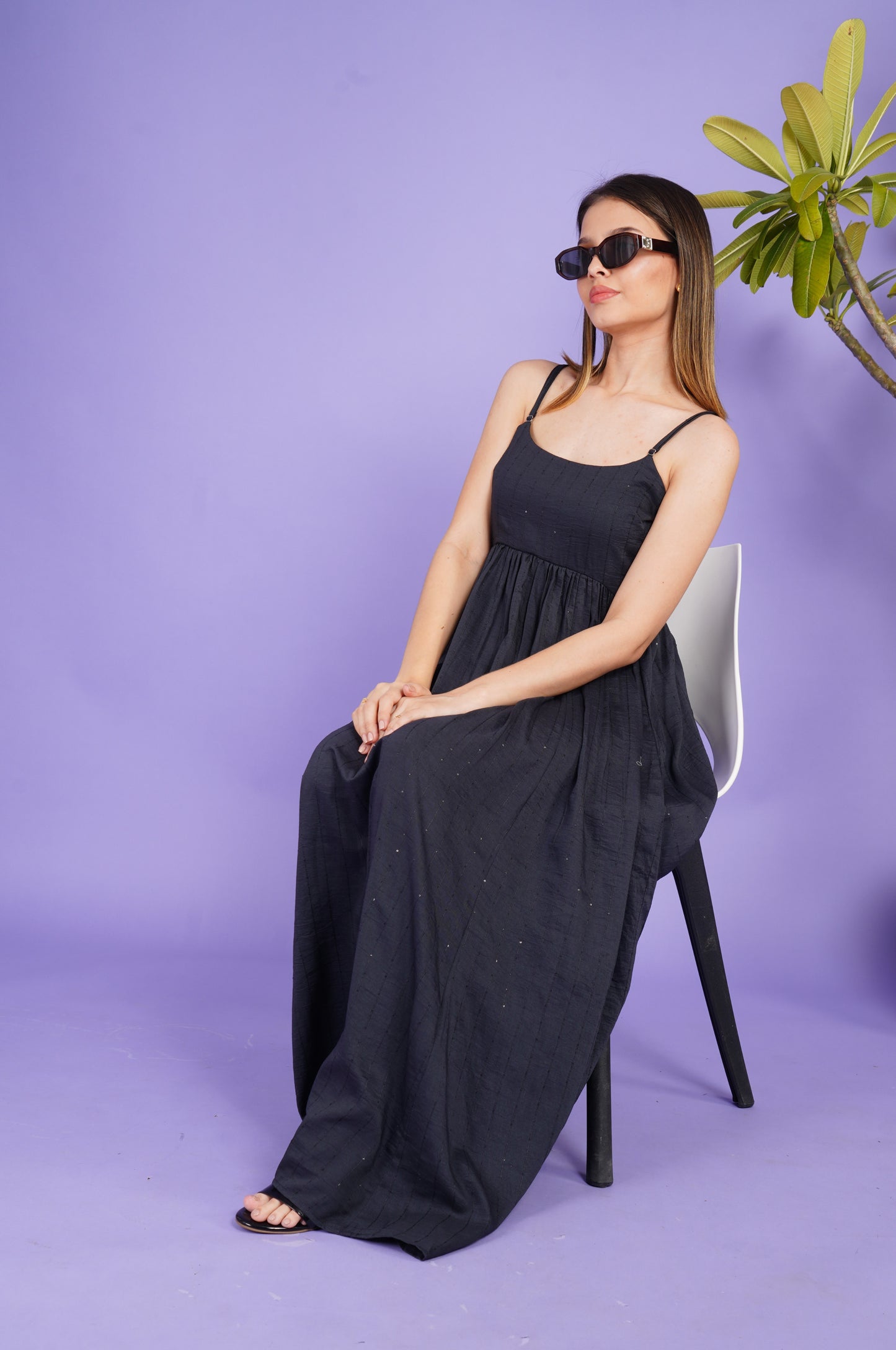 Noir Reverie Constellations Maxi Dress