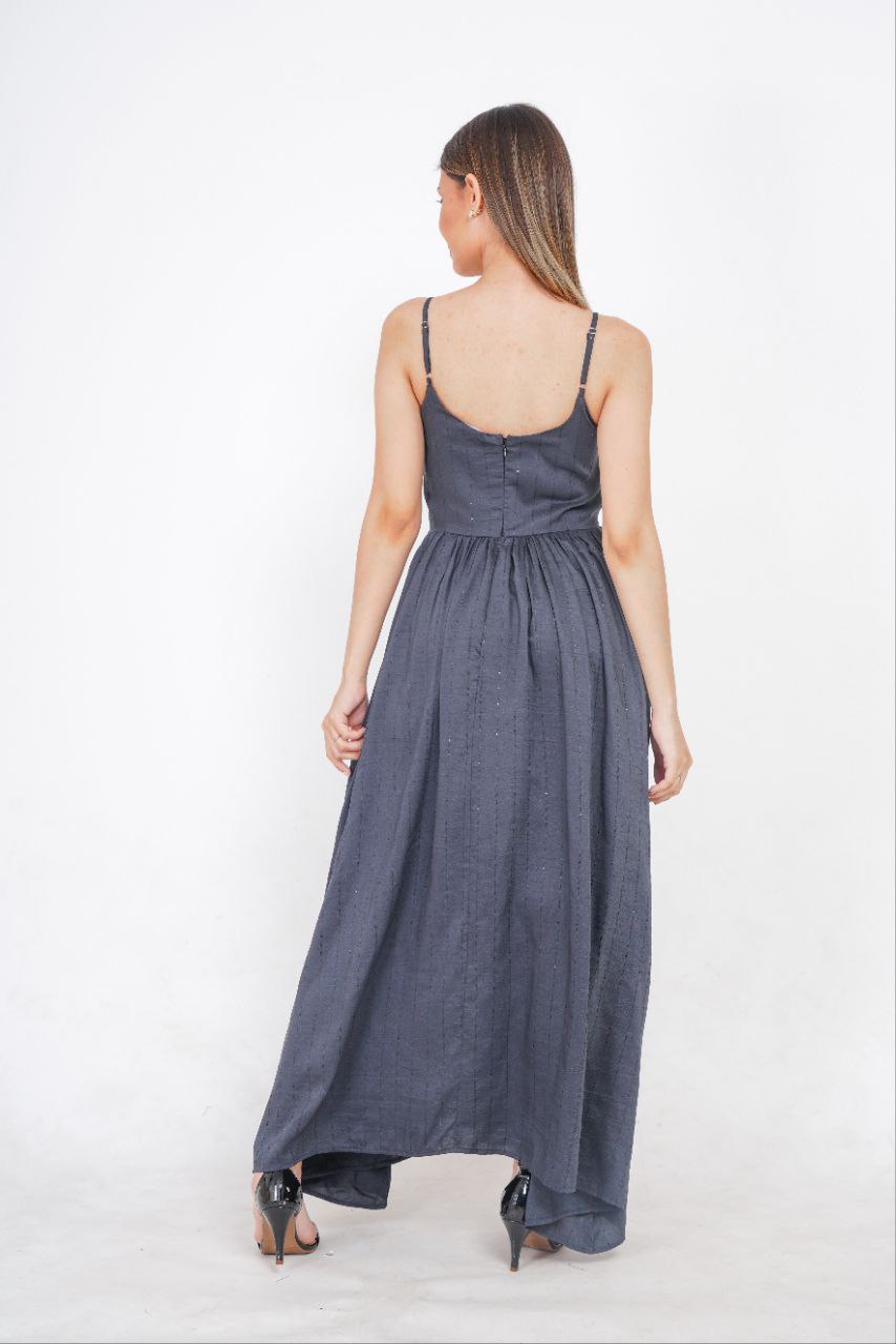 Grey Party Wear Sequins Dress for women