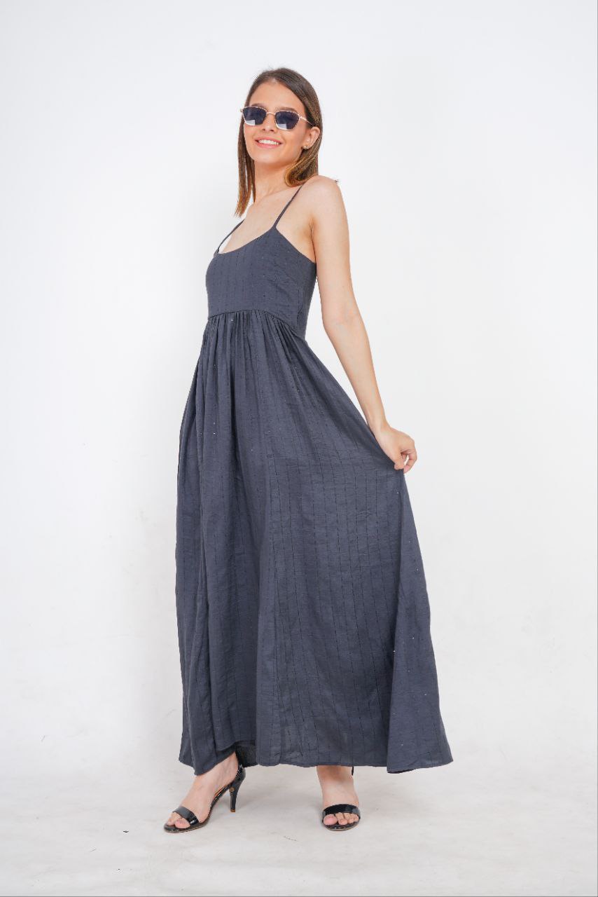 Grey Party Wear Sequins Dress for women