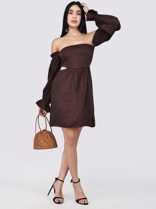 Midnight Dahlia Mini Dress