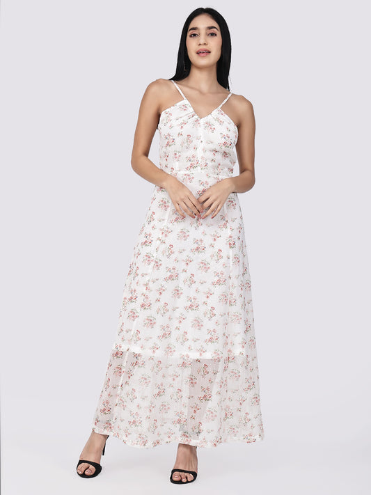 Summer Blossom Floral Maxi Dress
