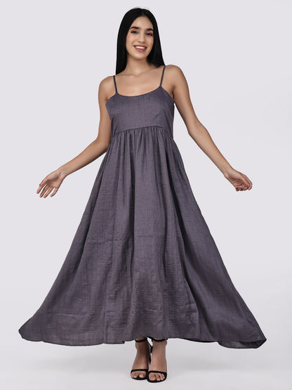 Grey Party Wear Sequins Dress for women