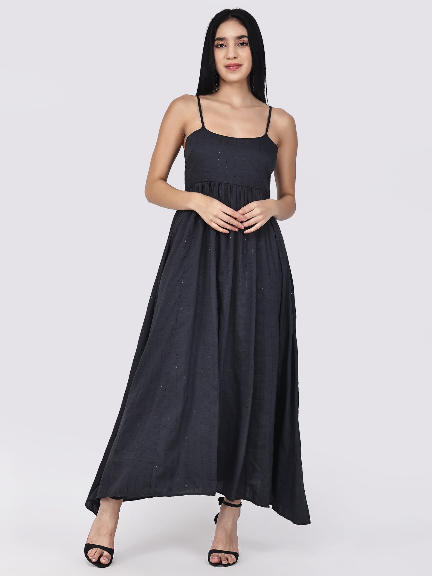 Black Party Wear Sequins Dress for women