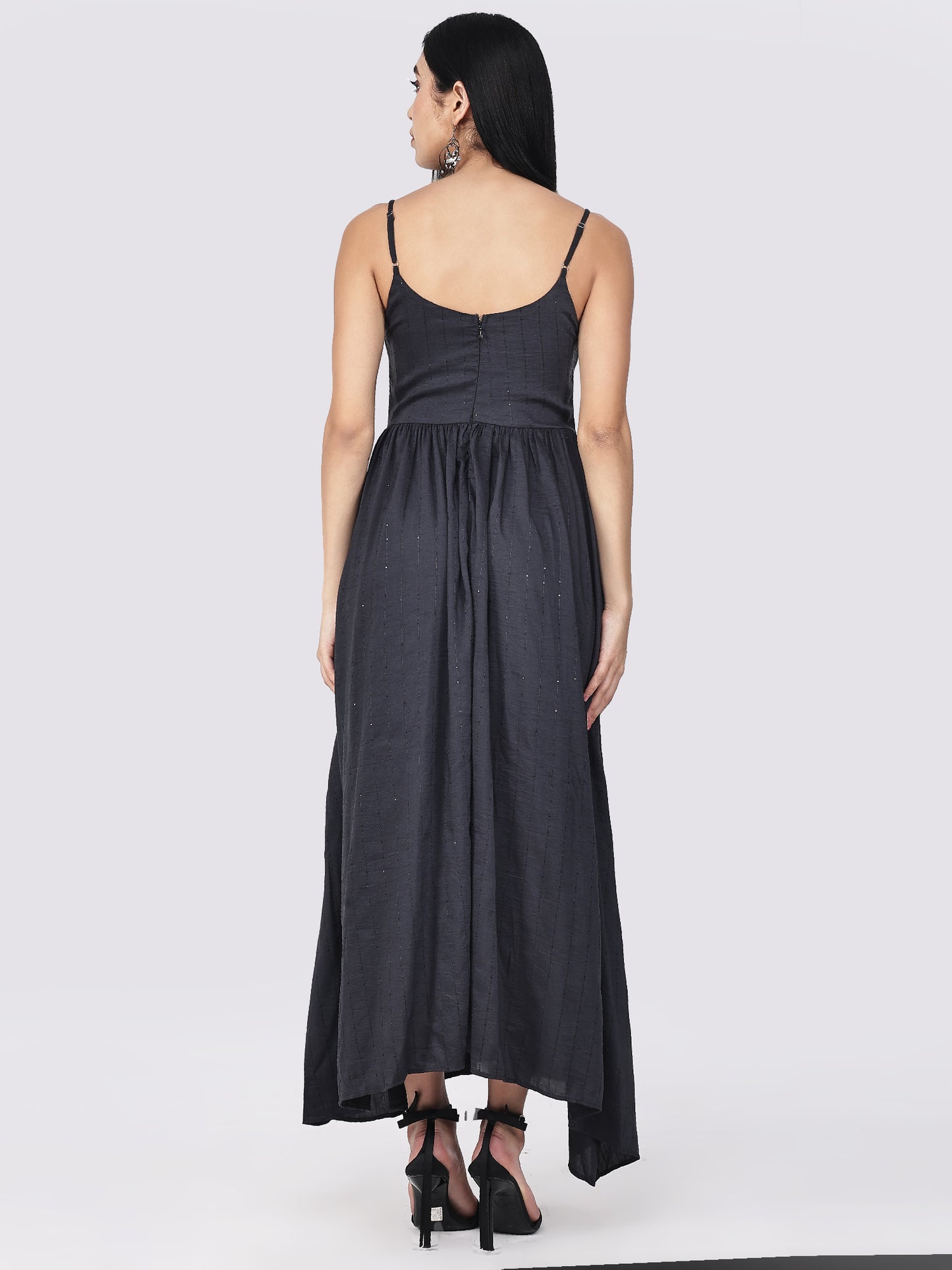 Black Party Wear Sequins Dress for women