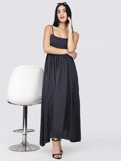 Black Party Wear Sequins Dress for women