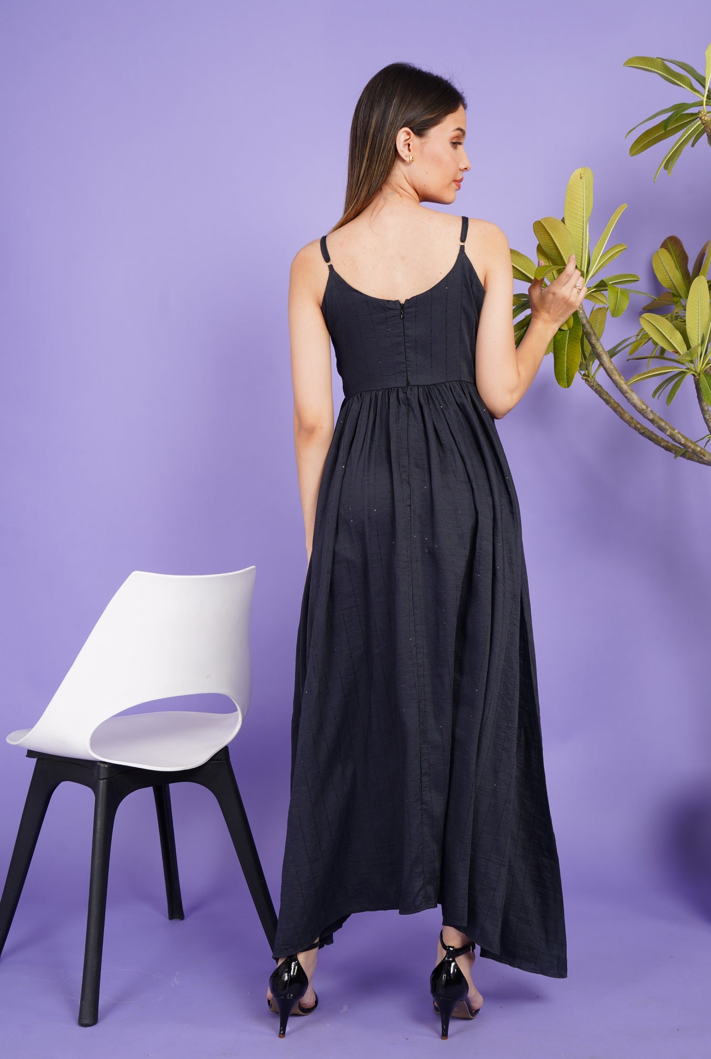 Noir Reverie Constellations Maxi Dress