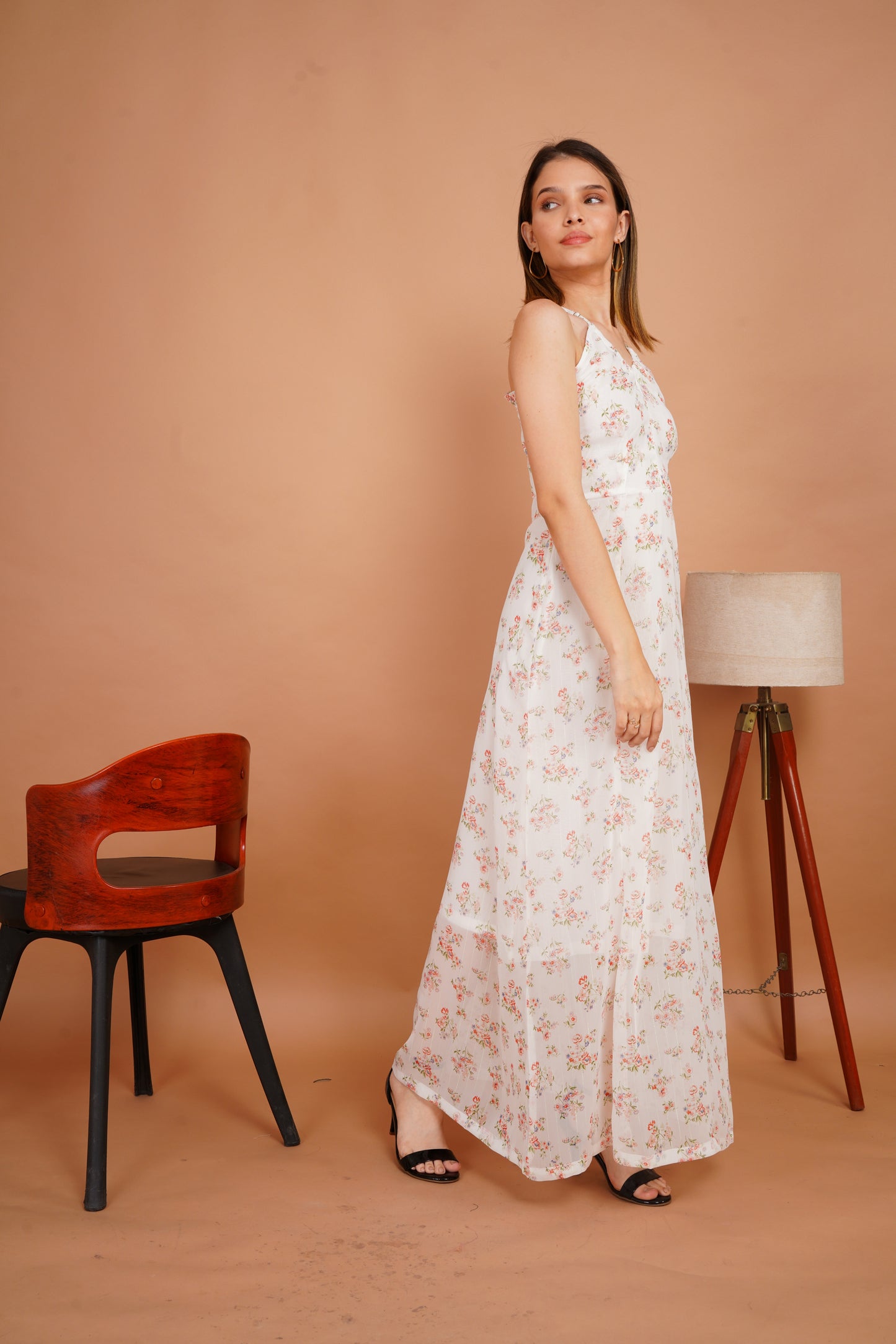 Summer Blossom Floral Maxi Dress
