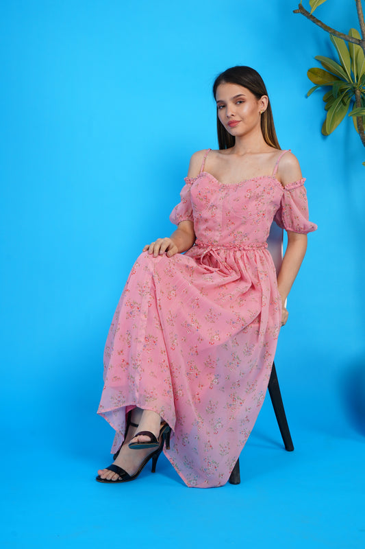 Rosaline Blossom Whisper Maxi Dress