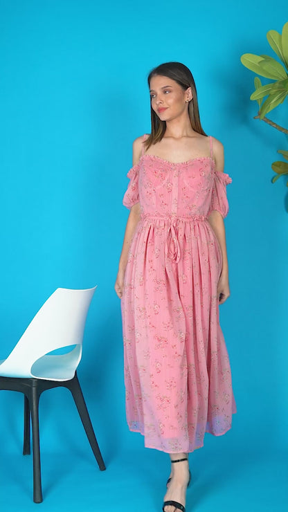 Rosaline Blossom Whisper Maxi Dress