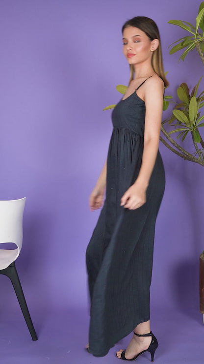 Noir Reverie Constellations Maxi Dress