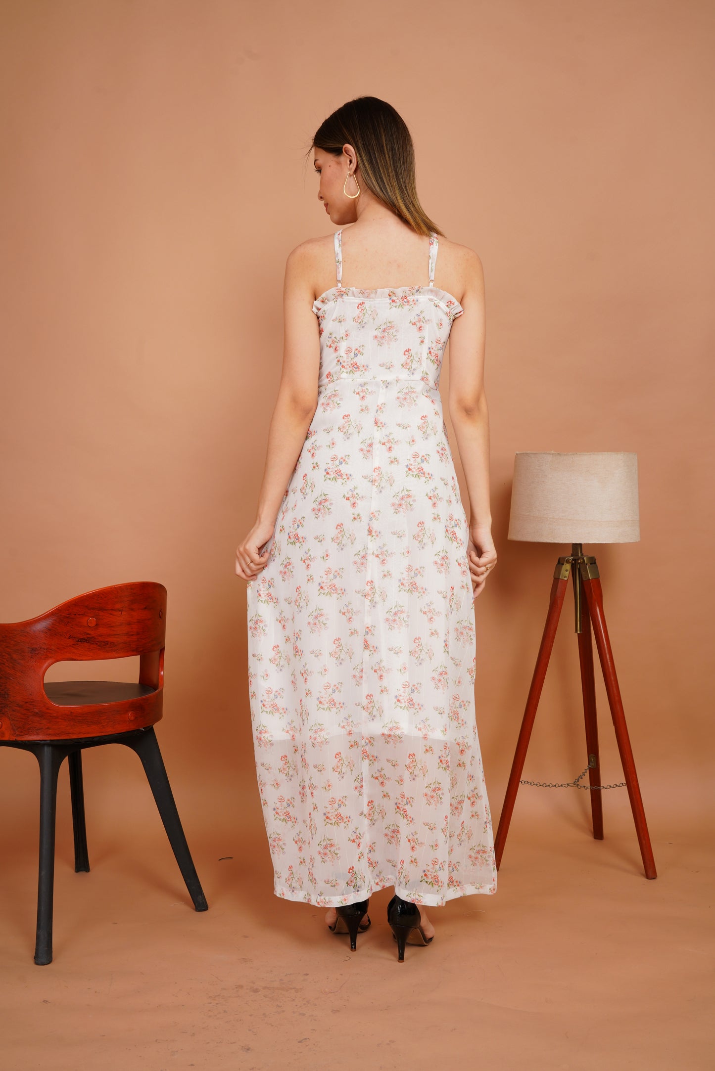 Summer Blossom Floral Maxi Dress